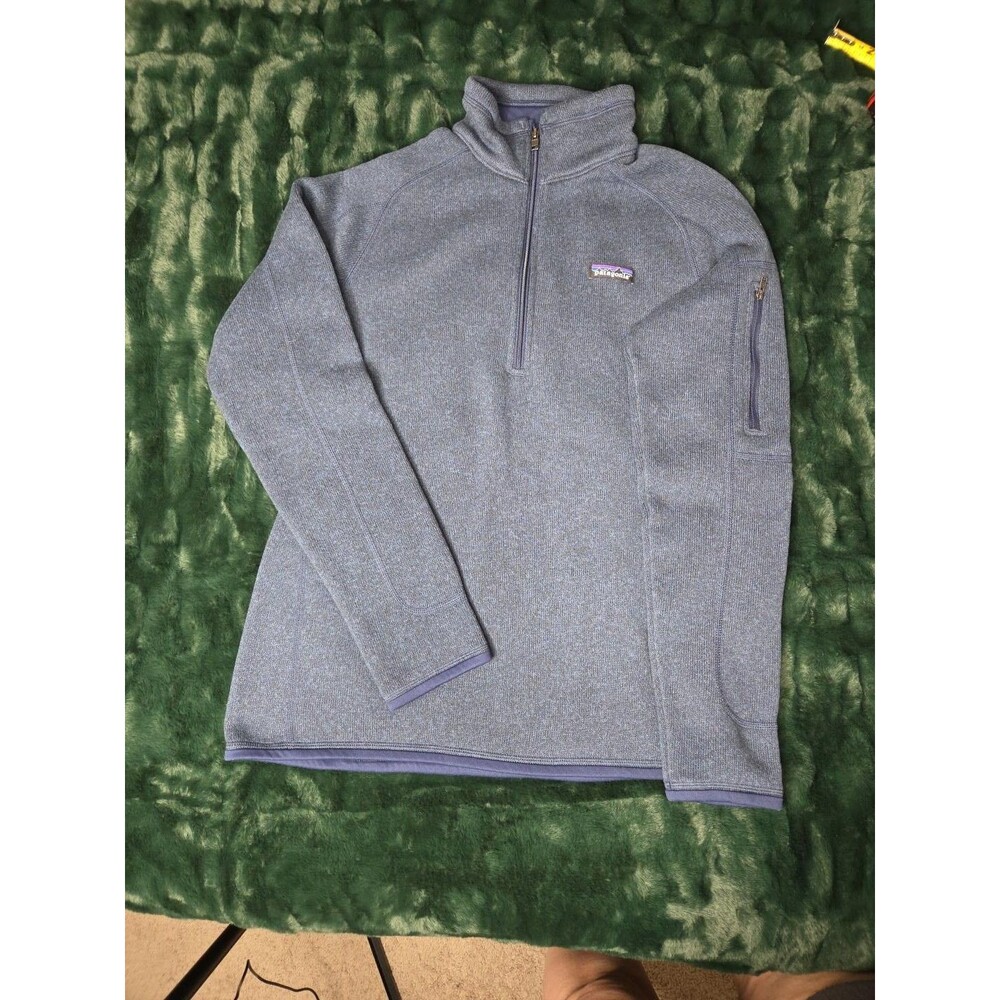 Patagonia Women’s Better Sweater 1/4 Zip Fleece Pullover Blue Size L